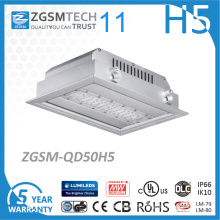 Embedded 50W LED Canopy Light 120lm/W Philips SMD 3030 Chip